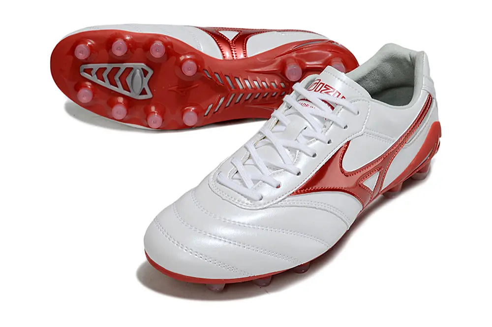 Morelia Neo IV Beta Elite Blanc/Rouge FG/AG Bonplancrampons
