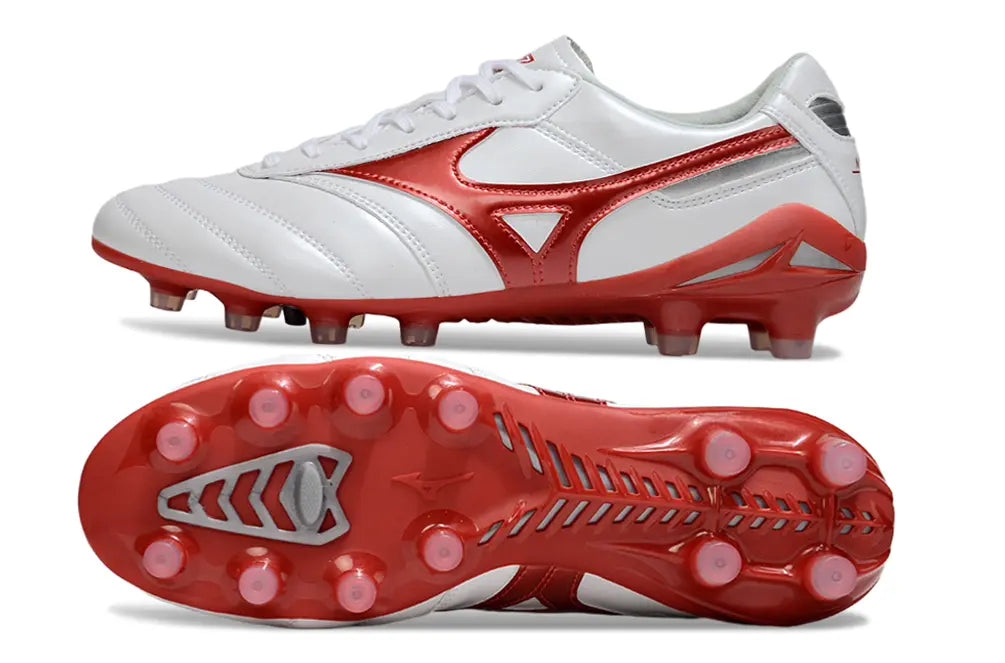 Morelia Neo IV Beta Elite Blanc/Rouge FG/AG Bonplancrampons