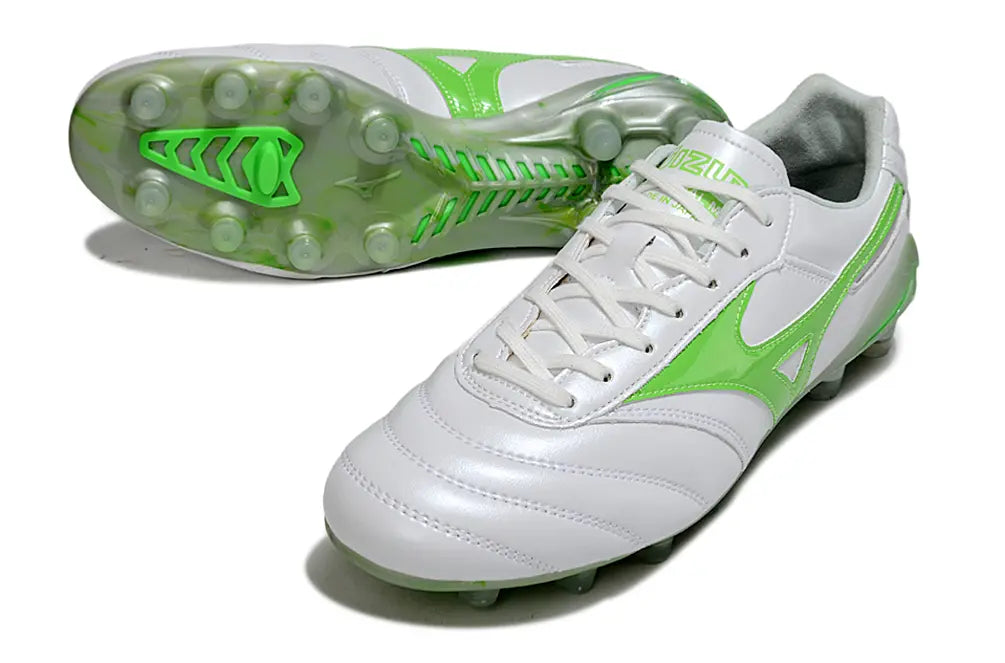 Morelia Neo IV Beta Elite Blanc/Vert FG/AG Bonplancrampons