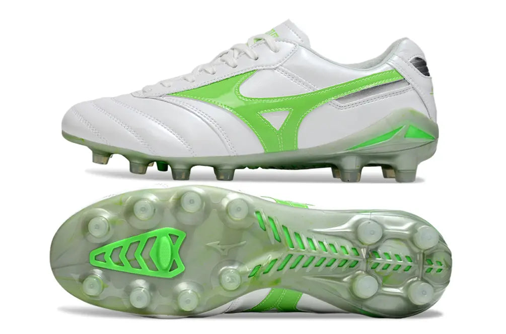 Morelia Neo IV Beta Elite Blanc/Vert FG/AG Bonplancrampons