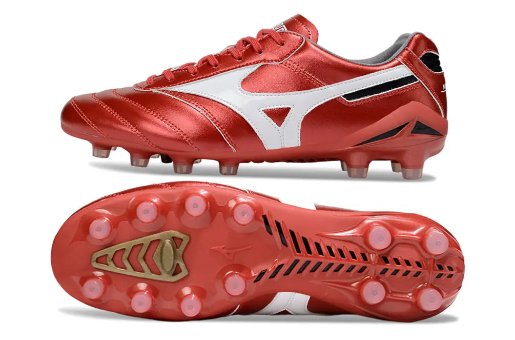 Morelia Neo IV Beta Elite Rouge/Blanc FG/AG Bonplancrampons