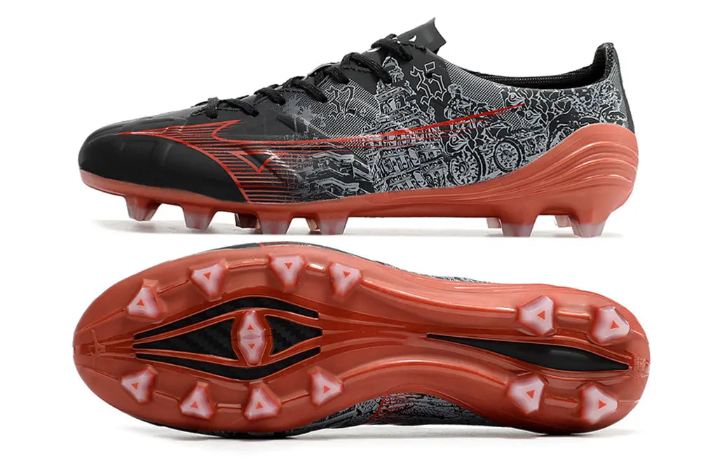 Alpha Made in Japan Sergio Ramos 4 Vol. II - Noir/Rouge ÉDITION LIMITÉE (FG) Bonplancrampons