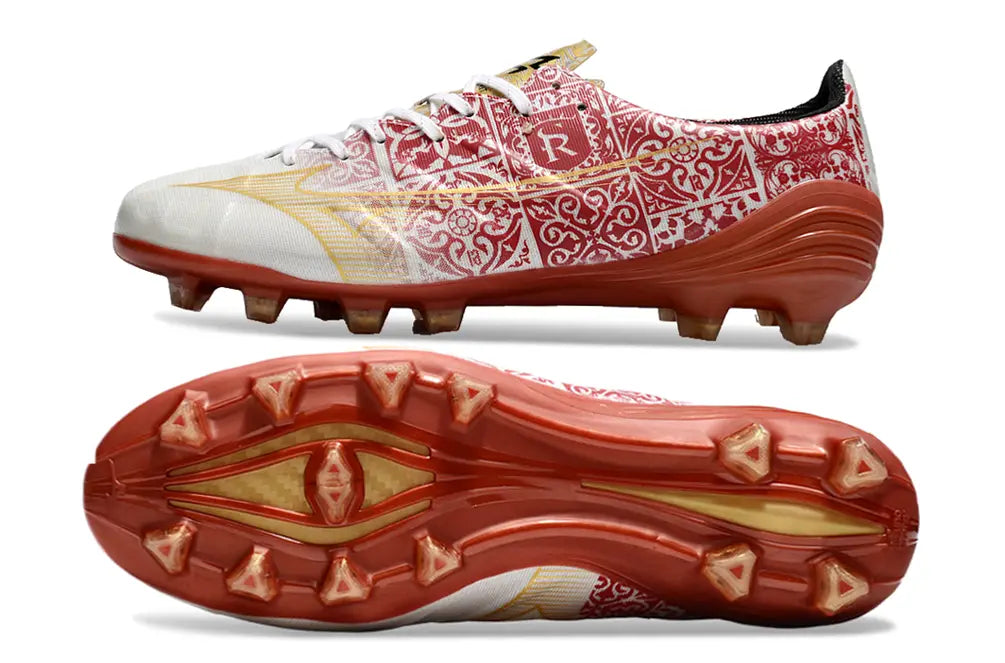 Alpha Made in Japan Sergio Ramos 4 Vol. lll - Blanc/Doré/Rouge ÉDITION LIMITÉE  FG/AG Bonplancrampons