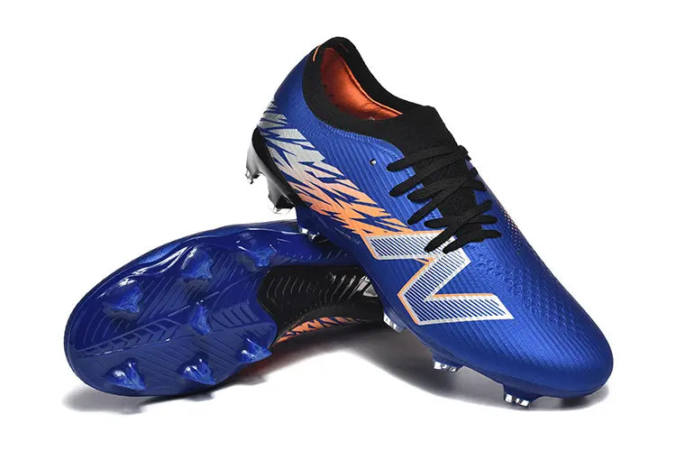 New Balance FURON TEAM V8 Elite Bleu/Orange/Blanc (FG) Bonplancrampons