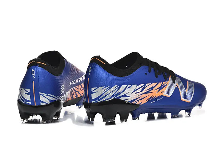 New Balance FURON TEAM V8 Elite Bleu/Orange/Blanc (FG) Bonplancrampons