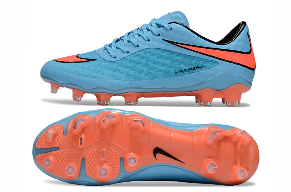 Hypervenom Phantom - Bleu clair/Orange (FG) Bonplancrampons