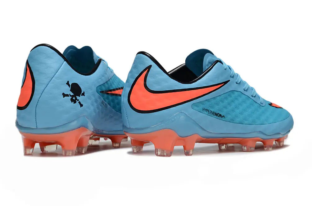 Hypervenom Phantom - Bleu clair/Orange (FG) Bonplancrampons