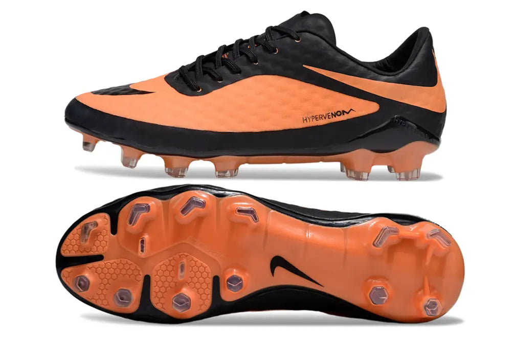Hypervenom Phantom Orange/Noir (FG) Bonplancrampons