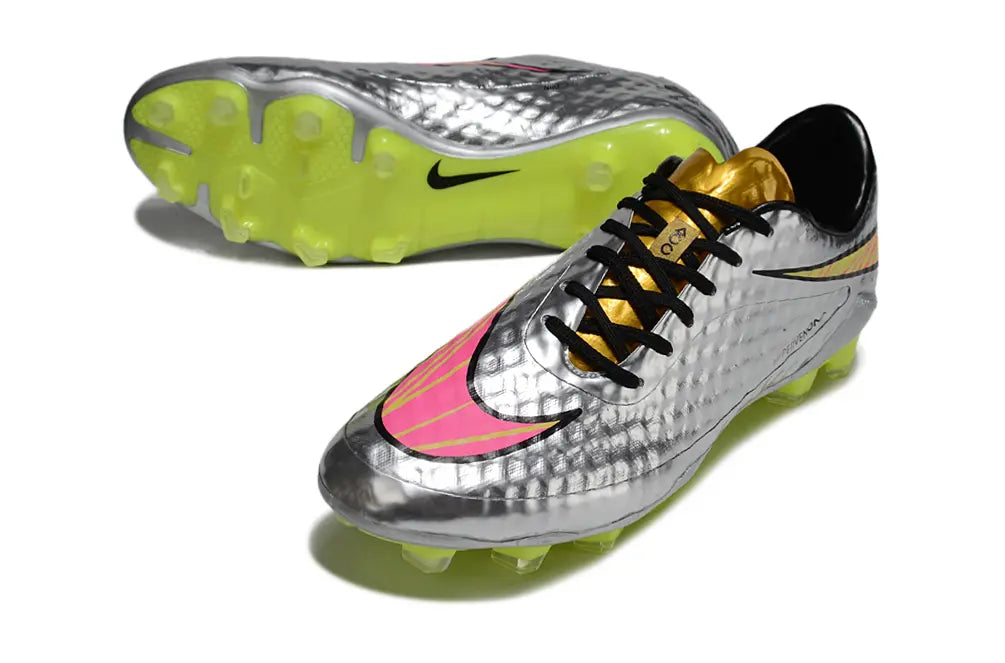 Hypervenom Phantom Chrome - Rose/Jaune (FG) Bonplancrampons