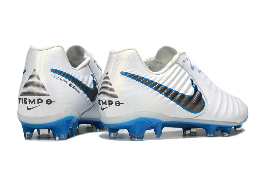 Tiempo Legend VII Elite LUXE Blanc/Bleu (FG) Bonplancrampons