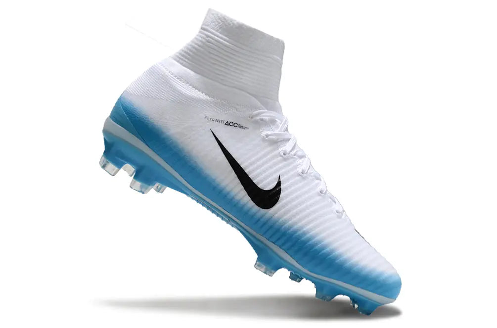 Zoom Superfly 5 Elite Blanc/Bleu (FG) Bonplancrampons